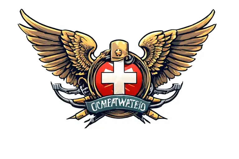combat medic tattoo design idea