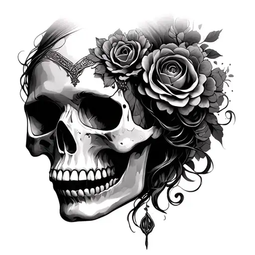 skull women is dangers It can lead to heartbreak, emotional pain, jealousy, and possessiveness, and even anger if a rela tattoo design idea