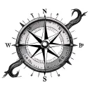Infinity Compass tattoo design idea