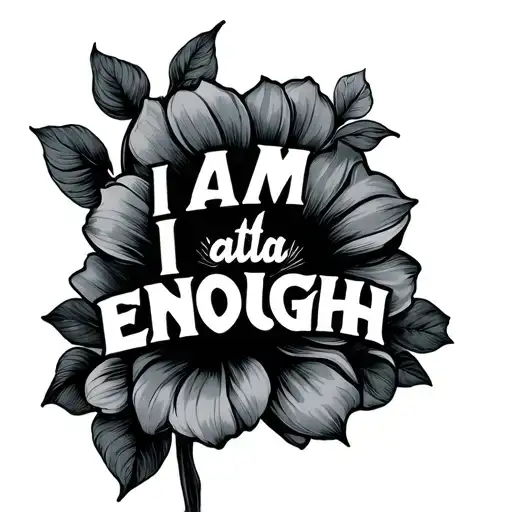 I am enough tattoo design idea