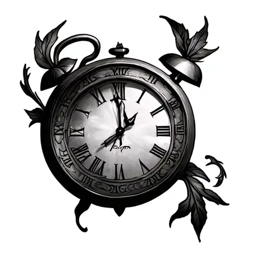 something to explain time waits for no one tattoo design idea