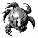TURTLE Shellback TRIDENT tattoo design idea