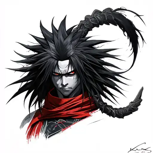 Madara Uchiha tattoo design idea