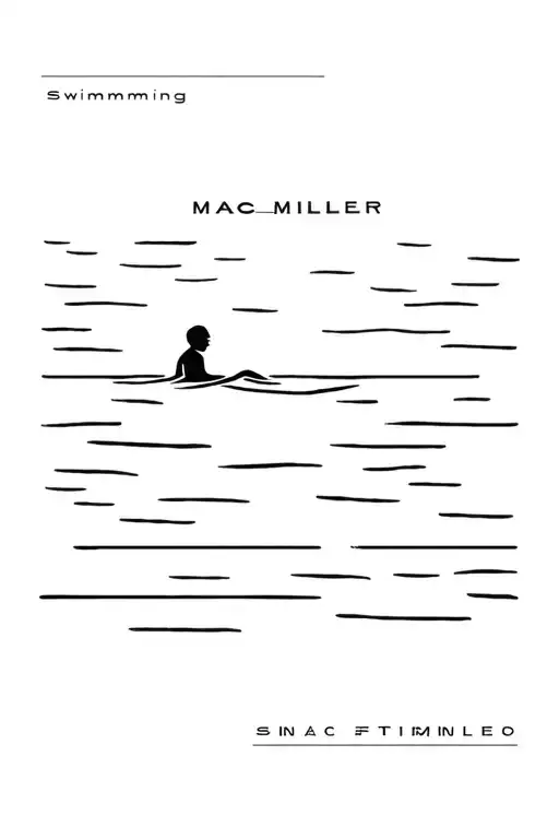 mac miller swimming album cover tattoo design idea