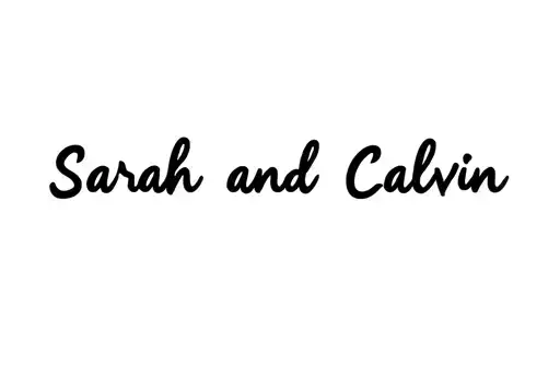 "Sarah and Calvin" tattoo design idea
