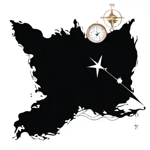 Compass with jasmine flower and data of the birth of a child Date: 08.07.2013, Time: 13:30, Size: 51cm, Weight: tattoo design idea