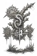 linkin park hybrid theory tattoo design idea