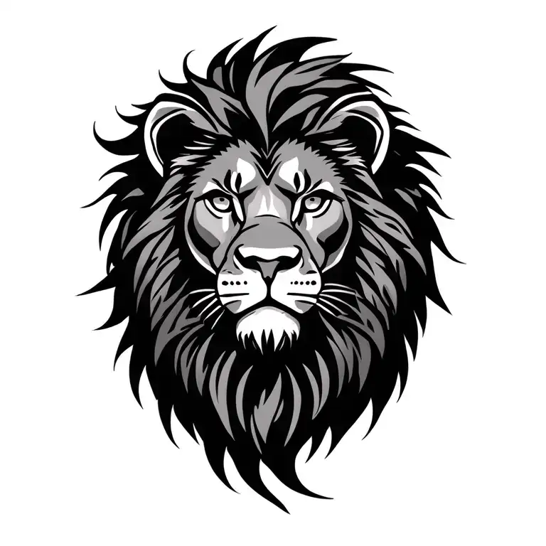 Philippines Tribal lion tattoo design idea
