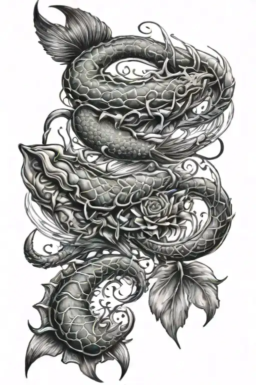scorpio,libra and pisces combination tattoo tattoo design idea