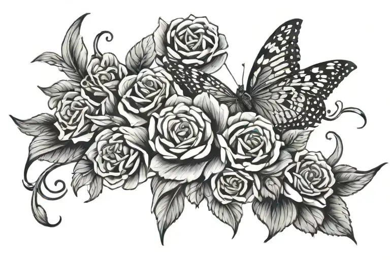 Patience and Kindness, Love JJ 1932 written  tattoo design idea