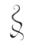 wabi sabi with letter s in Sanskrit tattoo design idea