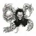 ahegao tattoo design idea