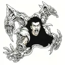 ahegao tattoo design idea