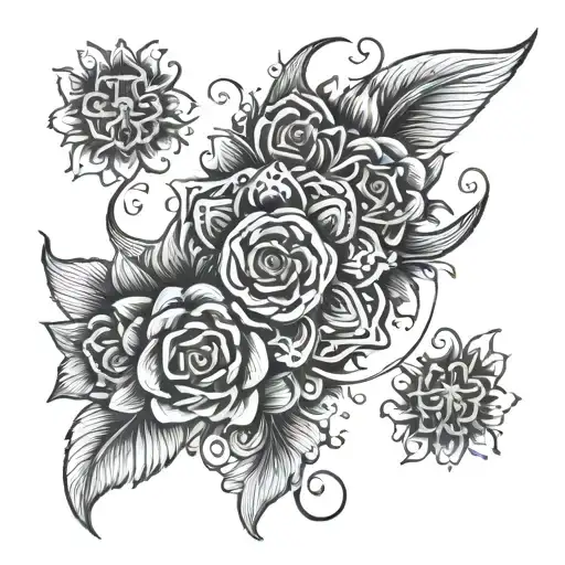 non-striving, kind awareness, intention tattoo design idea