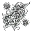 non-striving, kind awareness, intention tattoo design idea