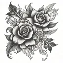 non-striving, kind awareness, intention tattoo design idea