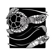 Turtle cuff tattoo wraps tattoo design idea
