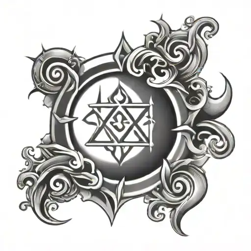 male submissive symbol tattoo design idea