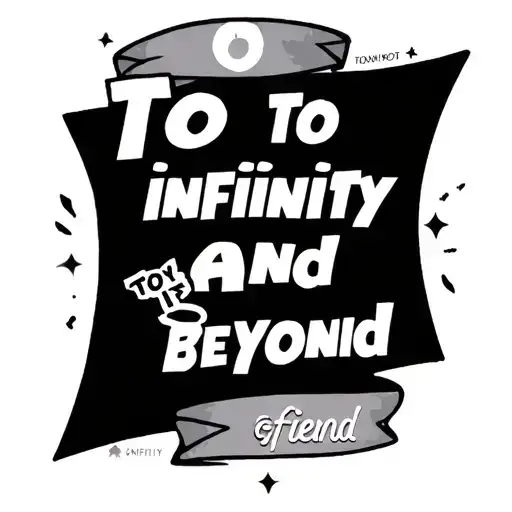 "To infinity and beyond " to infinity and beyond Toy Story best friend tattoo tattoo design idea