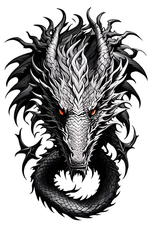 dragon tattoo design idea