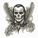 Phantom Of The Opera tattoo design idea