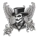 Phantom Of The Opera tattoo design idea