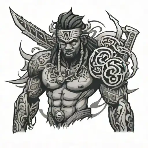 Glo Gang member tattoo design idea