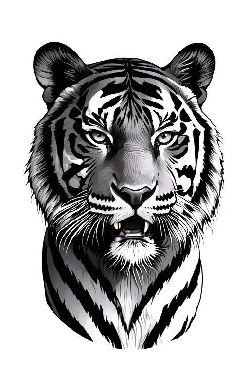 Larry, Tiger, Bolivia tattoo design idea