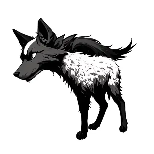 Kindred from league of legends. wolf wrapping around forearm and lamb implemented as well  tattoo design idea