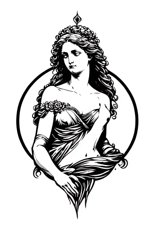 Aphrodite the goddess of love tattoo tattoo design idea