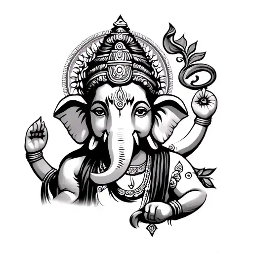 lord Ganesha lord krishna and lord shiva tattoo design featuring tattoo design idea