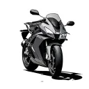 sport bike turbo zx1400 tattoo design idea