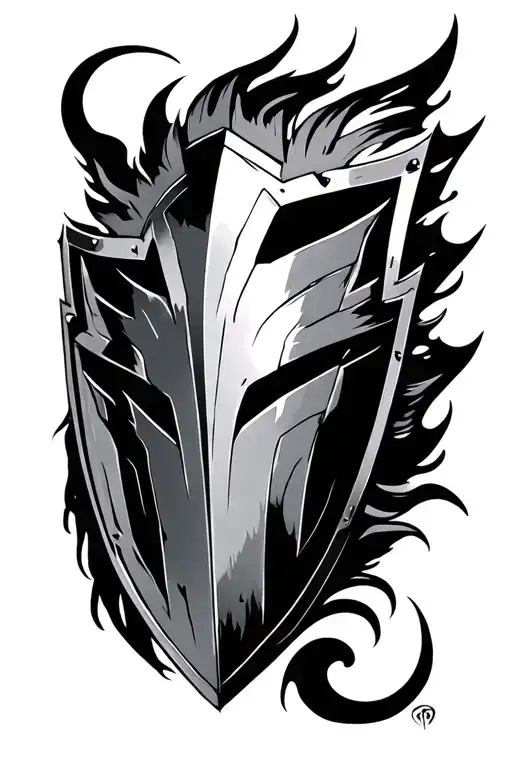 rohan shield tattoo design idea