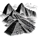 Machu Picchu tattoo design idea