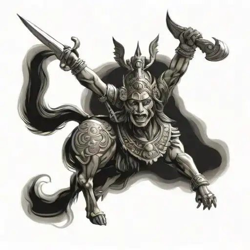 something related to mahabharat warrior karna tattoo design idea