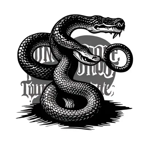 "Anti state" join or die snake tattoo design idea