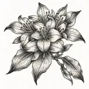 oleander flower tattoo design idea