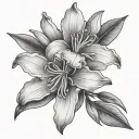 oleander flower tattoo design idea