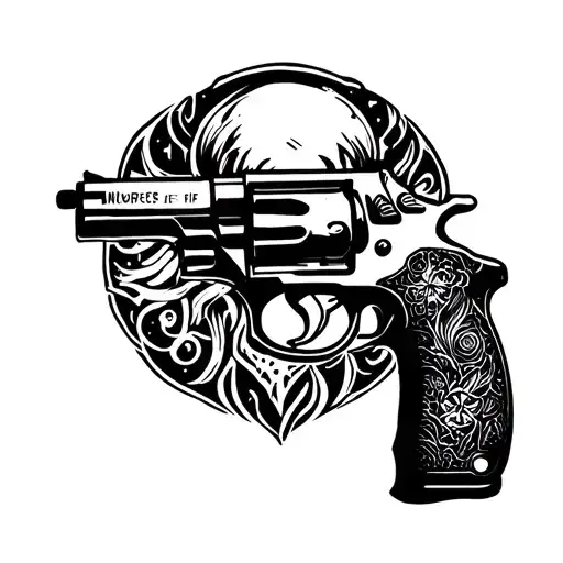With a "rip" gun tattoo design idea
