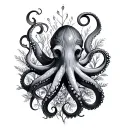 octopus's garden tattoo design idea