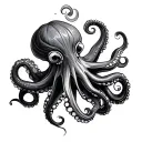 octopus's garden tattoo design idea