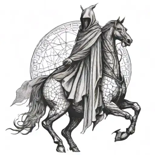 nazgul lord of the rings tattoo design idea