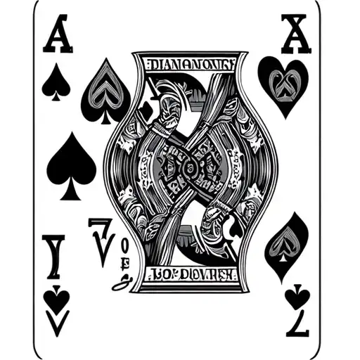 7 Of Spades And 2 Of Diamonds tattoo design idea