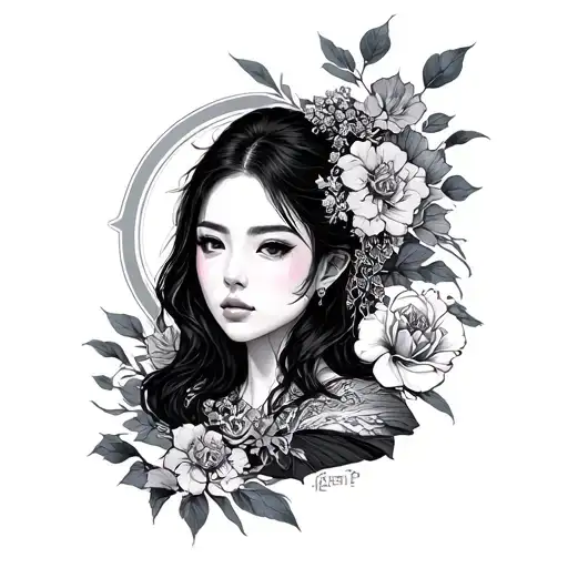 Korean tattoo design idea