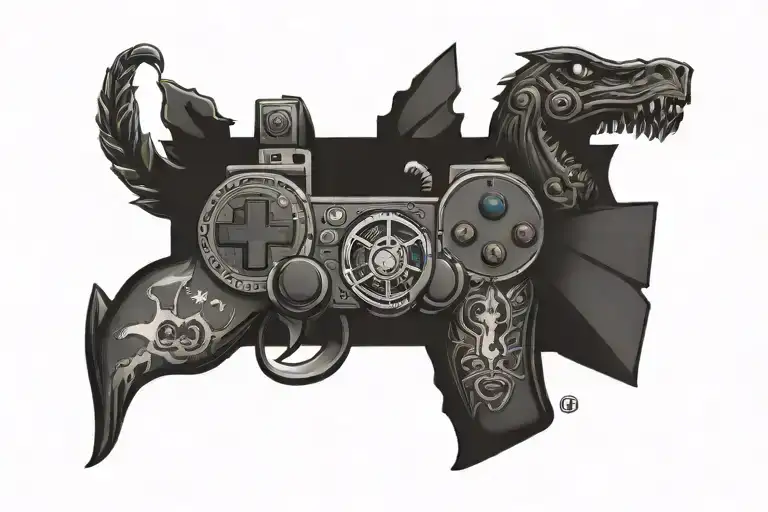 PC gamer tattoo design idea