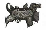 PC gamer tattoo design idea