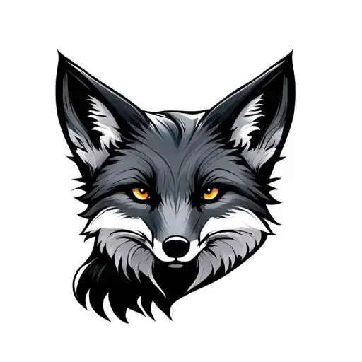 Sleep token band logo on fox foreahead as cover tattoo inspired tattoo design idea