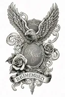 Dad Memorial tattoo design idea