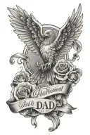 Dad Memorial tattoo design idea