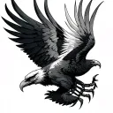 Scorpio eagle phoenix rising tattoo design idea